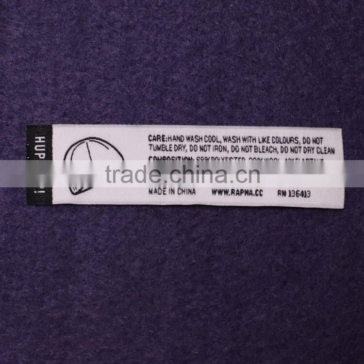 Custom Design Centerfold High Density Garment Damask Woven Labels