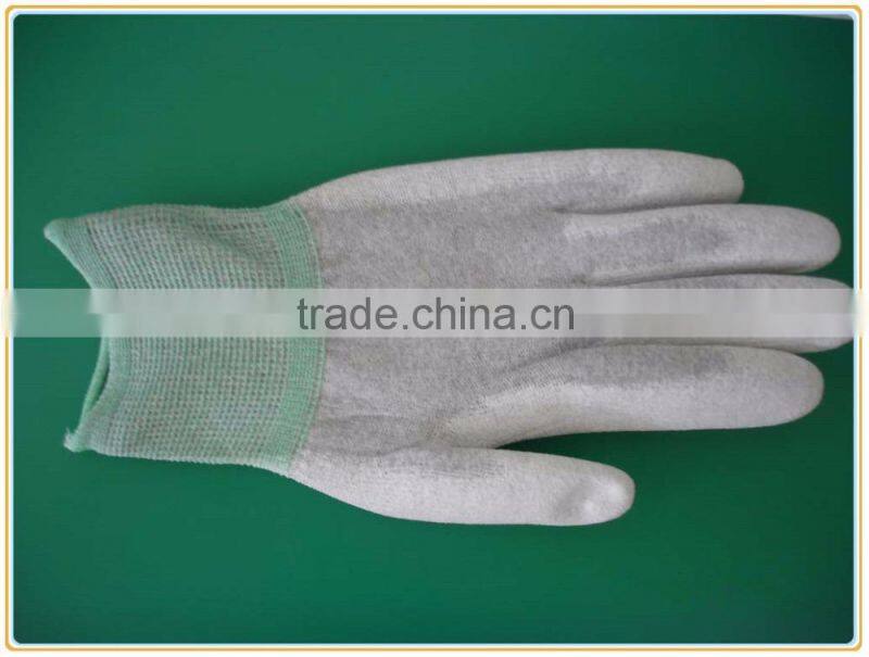 Seamless Knitted Nylon static dissipative Carbon Fiber Gloves