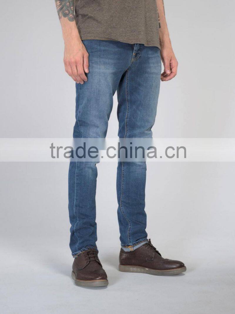 slim fit comfortable materials stretch denim pants JX023