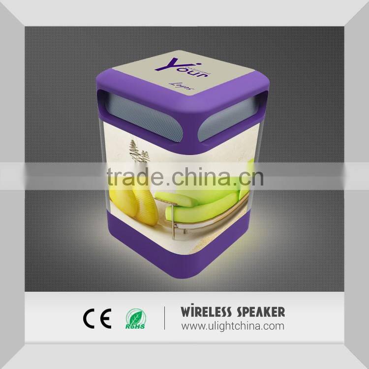 The Newest Design LED Backlight Portable Bluetooth Speaker, Wireless LED Backlight Bluetooth Speaker