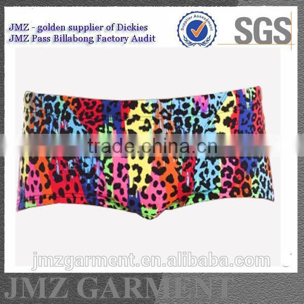 fire printing on boxer shorts for men cotton spandex oem/men swimwear