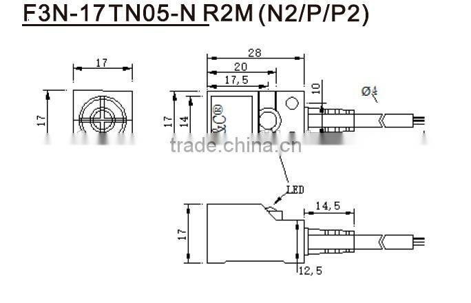 5mm detection distance NPN DC 10-30V proximity sensor