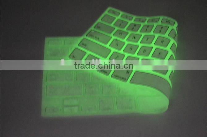 competitive price glow in the dark keyboard cover, glow in the dark keyboard cover for laptop