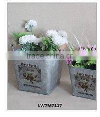 small recycled antique set 3 chalkboard distressed wood storage box