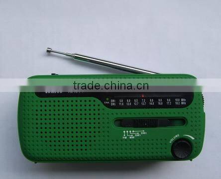 New style dynamo Solar Radio with FM/AM/WB Band
