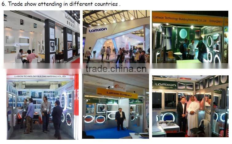 Bathroom hanging lighting safety mirror glass