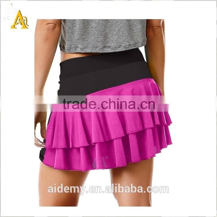 High quality 100% polyester dry fit women active sport short dress