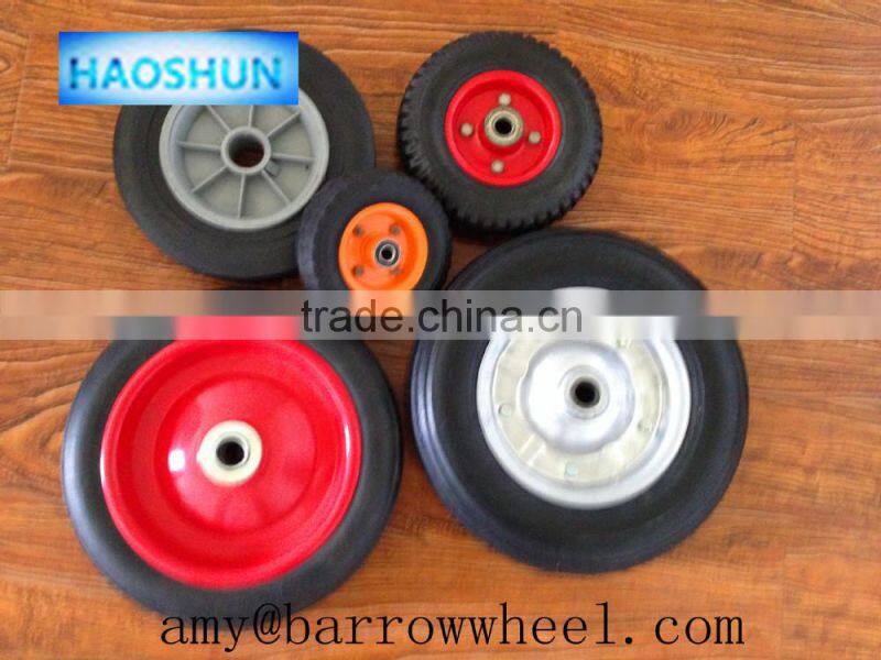 semi solid rubber wheel for mower tractor/tool cart/ wheelbarrow