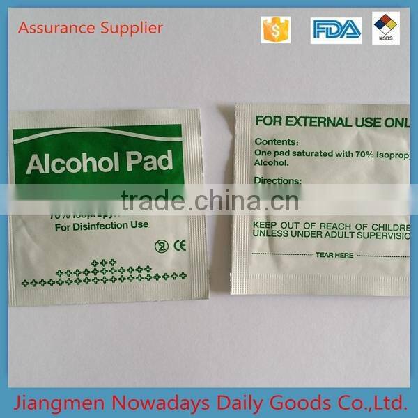 Wholesale 70% isopropyl alcohol cleaning swab