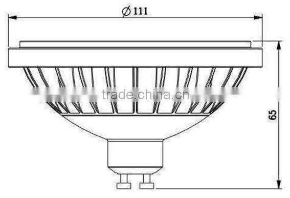 2 years warranty ar111 gu10 cob led par lamp 15w