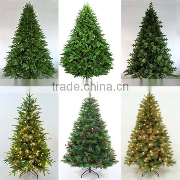 Manufacturer Hot sell cheap PVC Green Christmas Garlands with decorations