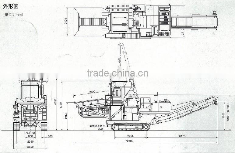 Soil Stabilizer Machine Used Komatsu BZ200 for soil recycling work