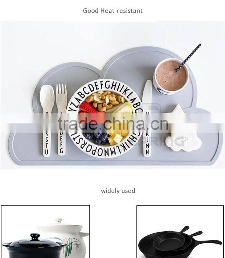 Thicken Baby Mat Cloudy Shaped Silicone Kid's Table Mat Pads
