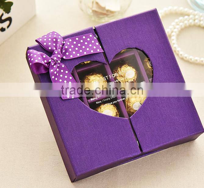 purple 16 cup insert chocolate paper box for party