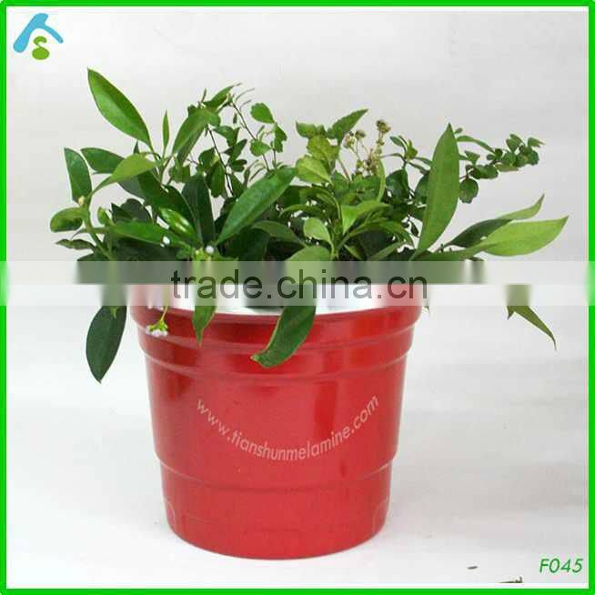 red melamine plant pot wholesale