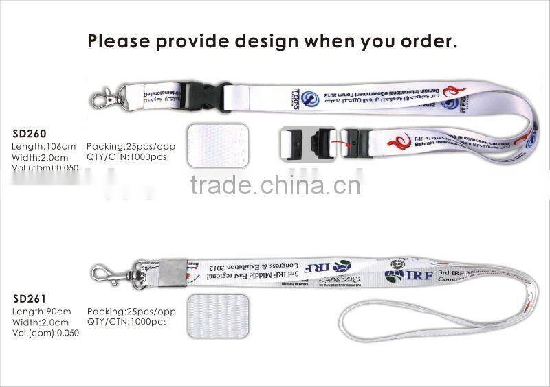 Good Quality 2.0cm Good Quality Woven Label Polyester Neck Lanyards.