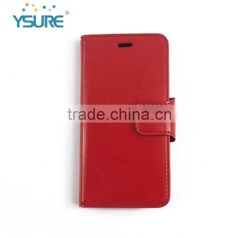 2016 New Colorful Style Hot Sales PU Leather Cases for iphone6 with Three Card Slots and Stand