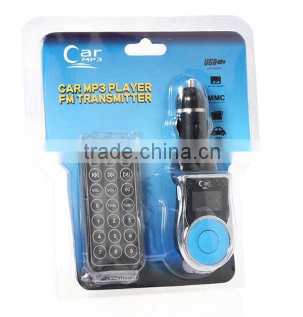 fm car transmitter with line out function and support USB disk and SD/MMC card