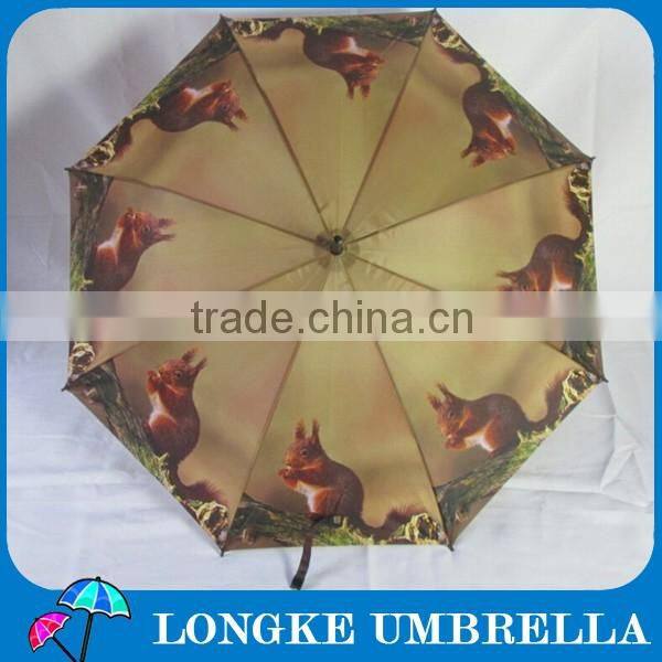 animal printing eekhoorn umbrella straight umbrella