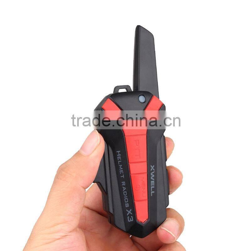 1.5-3KM Interphone Bluetooth BT Motorbike Motorcycle Helmet Intercom Headset X3