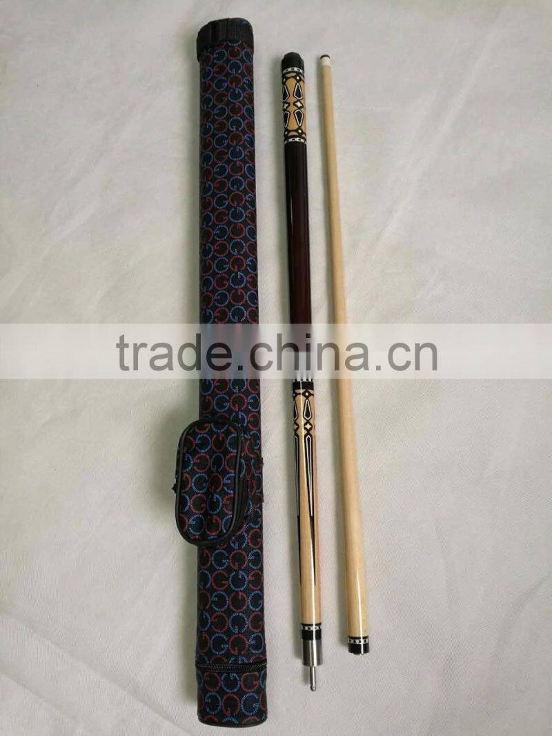 57 inch High quality Maple wood 1/2 joint billiard cue set with cue bag/ Billiard cue set/ Billiard cue bag/ Factory promotion