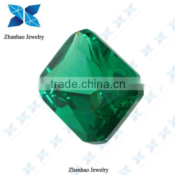 Wuzhou hot sale green octangle raw material spinel stone