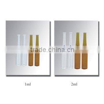 different sizes of medical glass ampoules