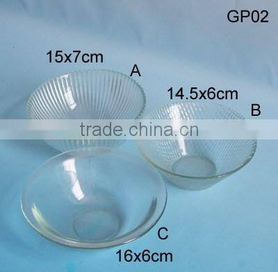 High quality decorative design glass bowl for salad
