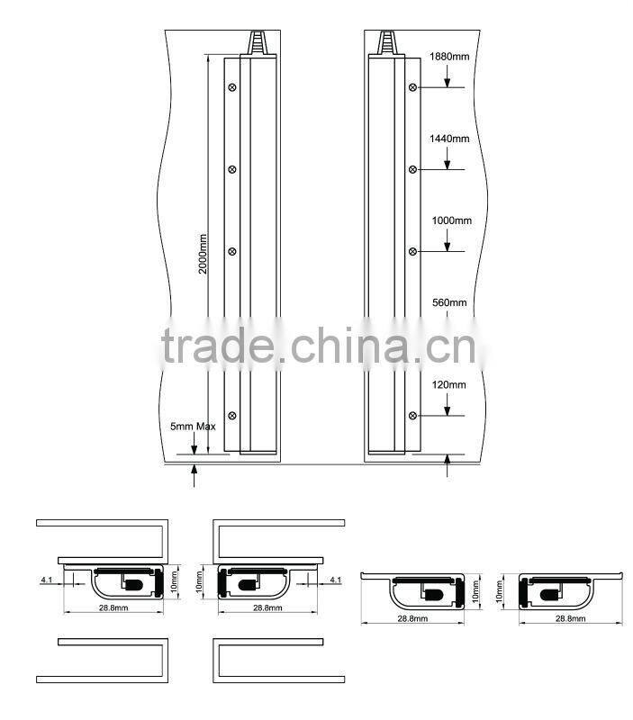 Cheap Color Change Fiber Optic Waterfall Light Curtain