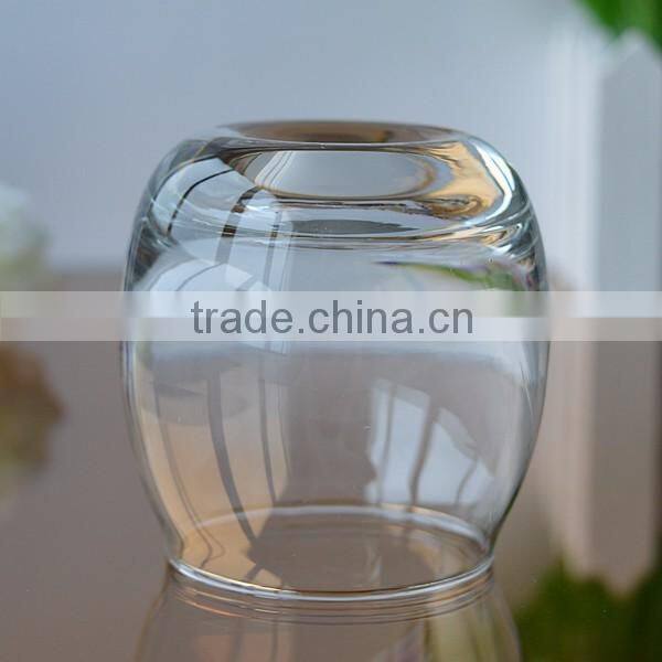 Ball shaped glass candle jar candle container for sale