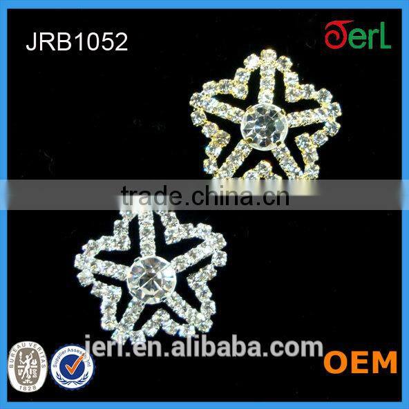 Rhinestone Buttons Round Diamante Crystal for Hair Flower Clip Wedding Invitation