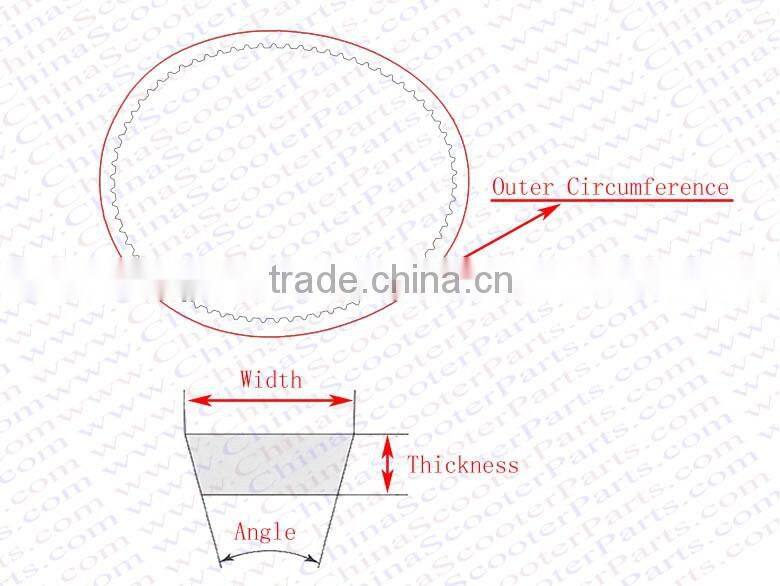 765 17.5 30 CVT Drive Belt GY6 125CC 152QMI Scooter ATV Jonway Baotian Roketa Taotao Parts