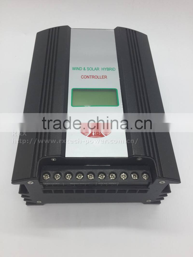 600W PWM wind solar hybrid controller with LCD display, max 900w charge controller, for max 300w solar panel and 900w windmill