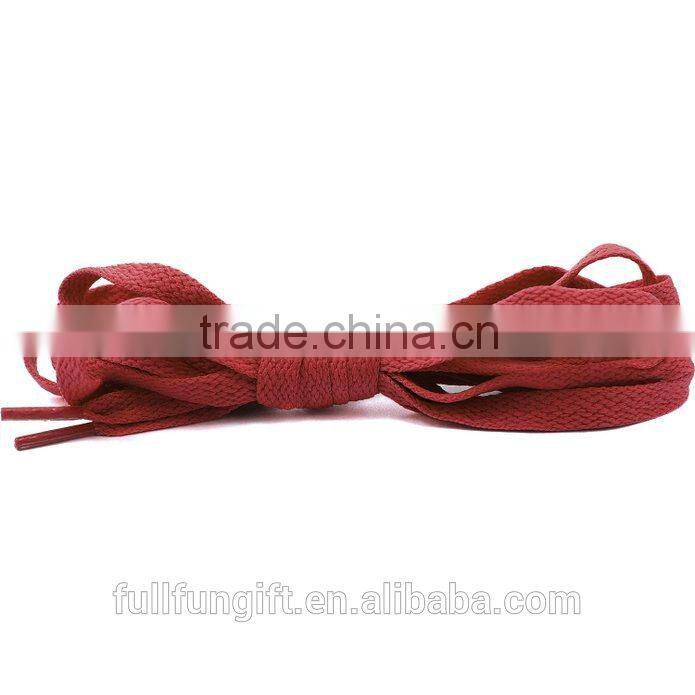 Customized tube shoe lace flat colorful rope shoelaces with nice print