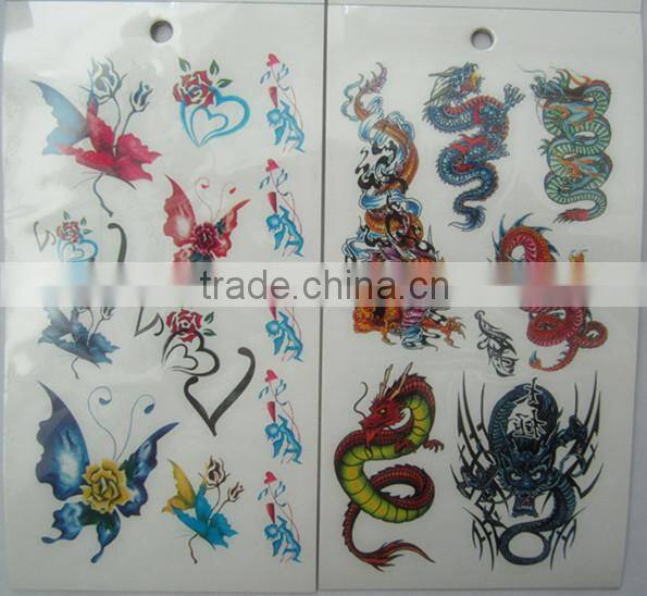 safe body tattoo sticker,tattoo sticker