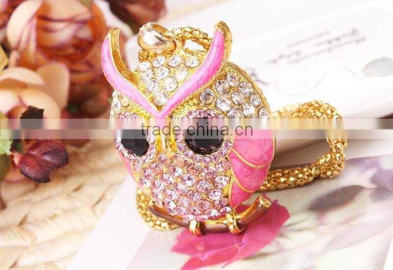 MYLOVE high quality colorful rhinestone owl necklace