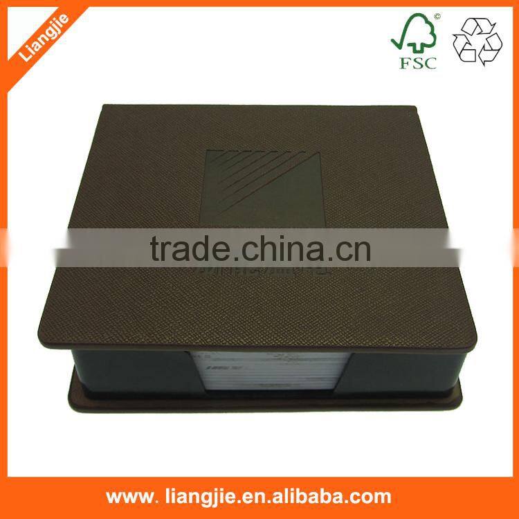 Creative office memo pad with PU leather case