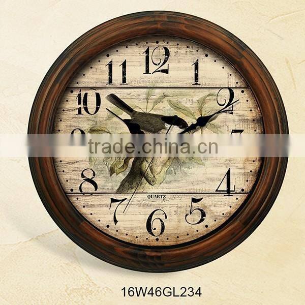 16 inch custom print decorative floral clocks