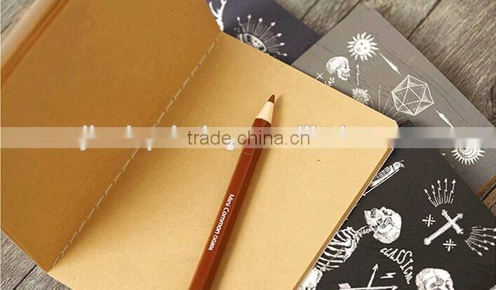Creative Vintage Pirate Skull Series Kraft Paper Notebook/Wholesale Custom Printed Notebook