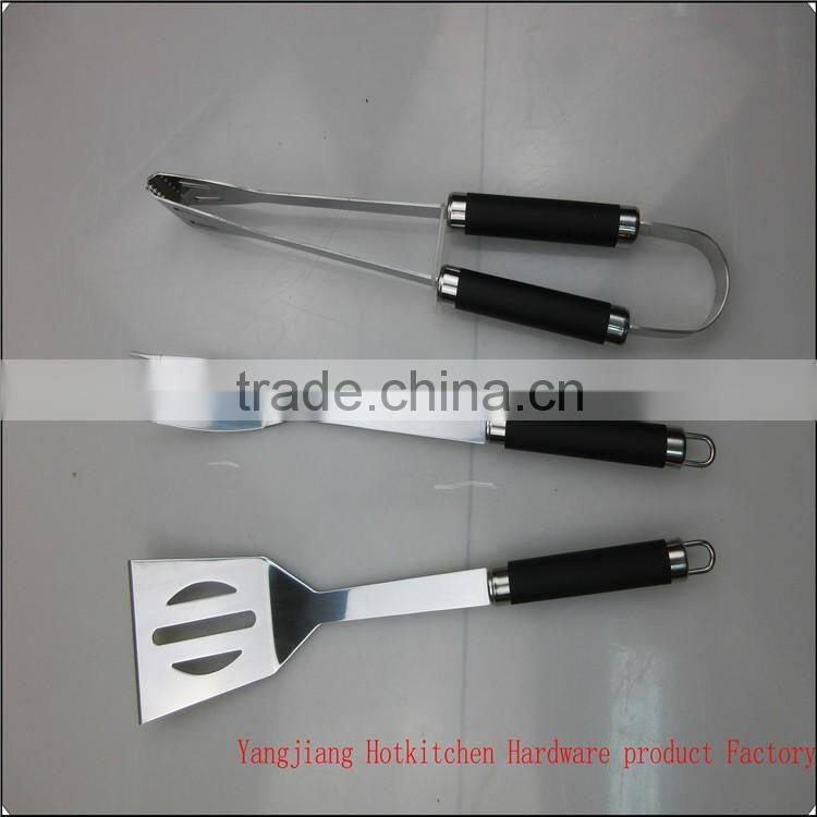 3PC best BBQ Tools set with PP handle in oxford bag