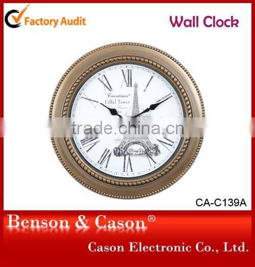 Cason Eiffel Tower Design Classical Wall Clocks