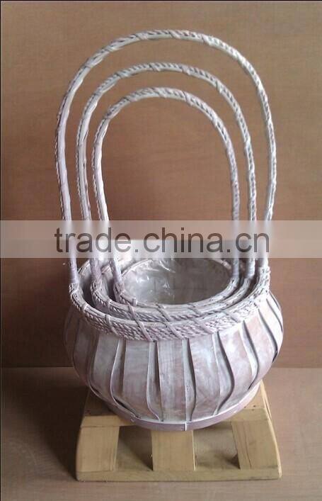 Texas Basket Co. Natural Round 1/2 Bushel Basket