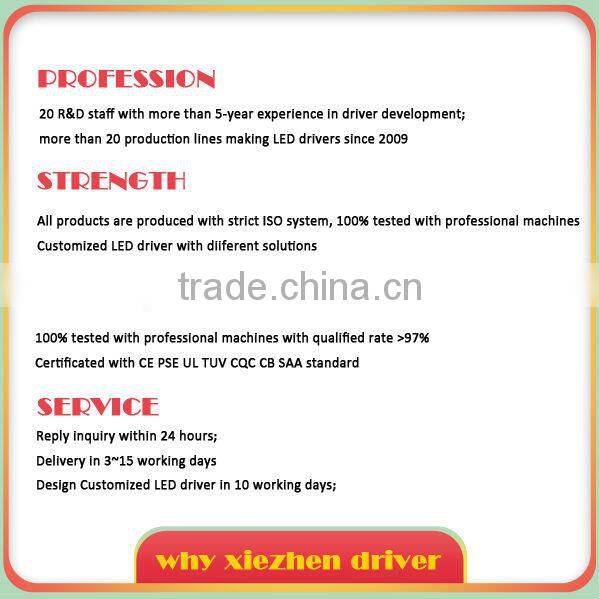 18W traci dimmable led driver with input 100-127V