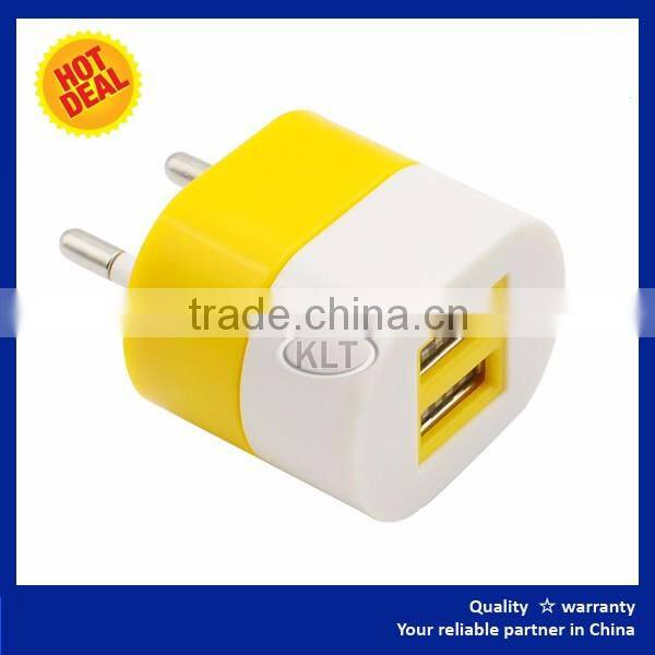Japan cell phone charger CE ROHS FCC Approved Premium Quality 2 Ports Double USB