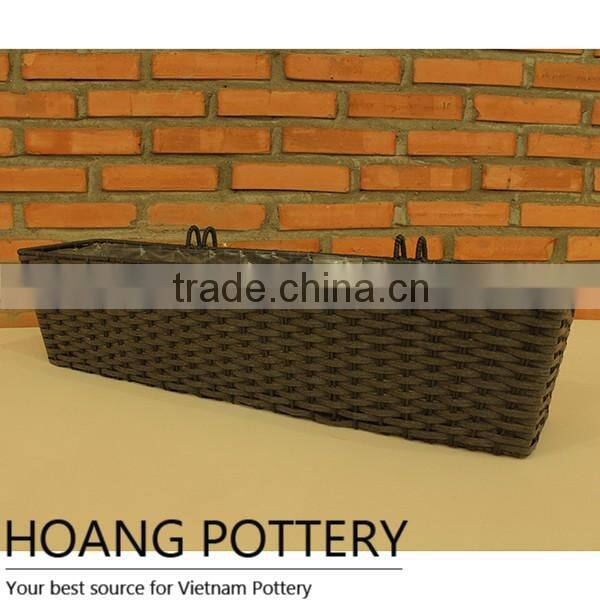 Wicker Planters indoor and outdoor