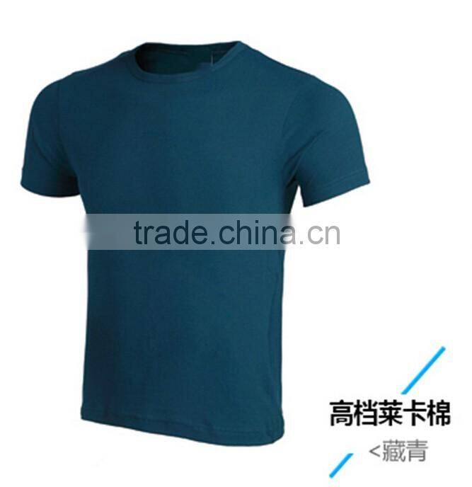 2016 2016 new design summer short sleeve black mens cotton lycra t-shirts