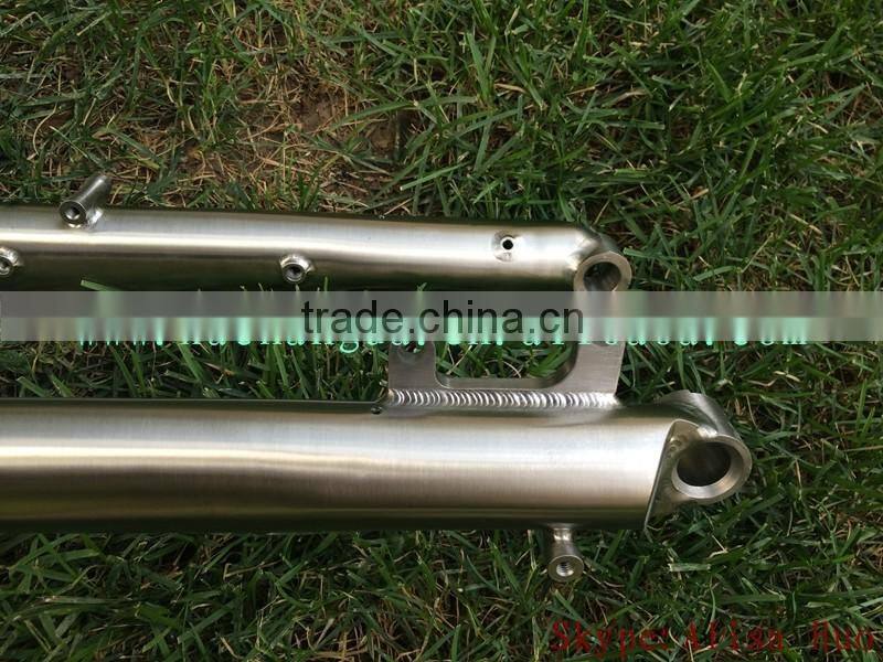 2016 new design!! titanium mtb fork 15mm through axle titanium fat bike fork