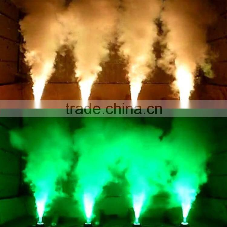 Hanson Pro Stage Special Effect Systems DMX512 LED CO2 Jet Cannon Blast 18x3W RGB 3IN1 LED Smoke Fog Machine