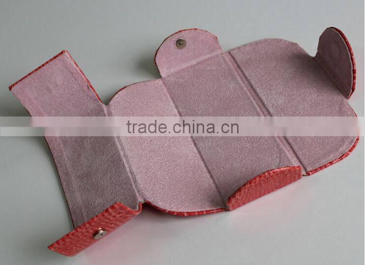 High quality cheap floding PU myopic lens bags