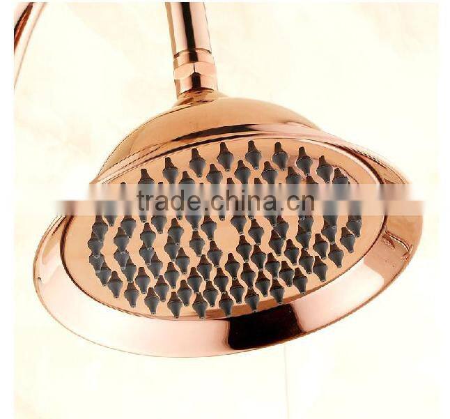 guangdong gold shower mixer faucet, full brass shower tap, big head shower hot and cold water